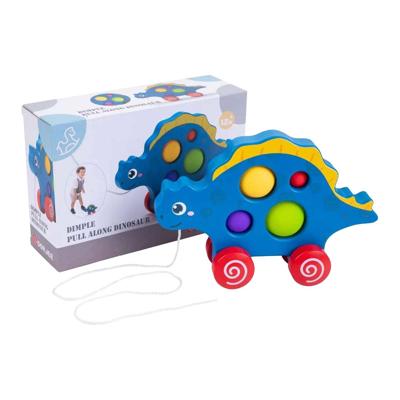 Houten Trekfiguur Dino