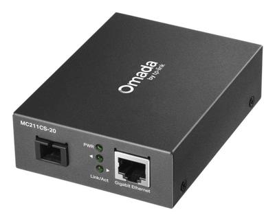 TP-Link Omada MC211CS-20 netwerk media converter 1000 Mbit/s 1310 nm Single-mode Zwart