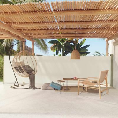 VidaXL Tuinscherm uittrekbaar 140x600 cm crème VidaXL Tuinscherm uittrekbaar 140x600 cm crème