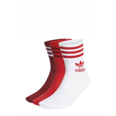 adidas Originals Adicolor sokken - set van 3 rood/wit adidas Originals Adicolor sokken - set van 3 rood/wit