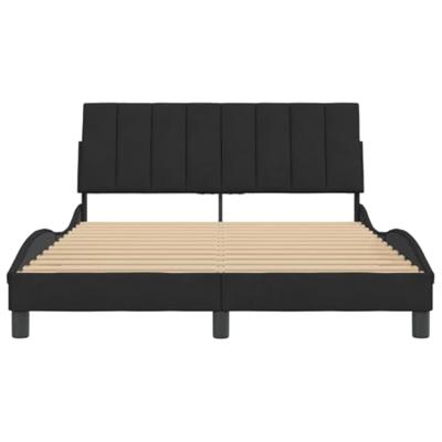 Bedframe zonder matras 120x200 cm fluweel zwart