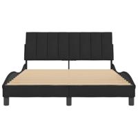 Bedframe zonder matras 120x200 cm fluweel zwart - thumbnail