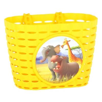 WIDEK kinder fietsmand child basket animals kingdom yellow