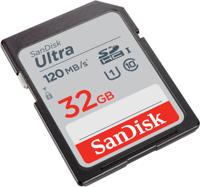 Sandisk SDHC Ultra Geheugenkaart 32GB 120mb/s CL10 3 Pack - thumbnail