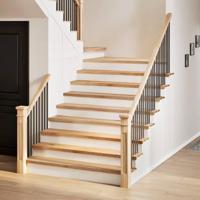 VidaXL Traptreden 2 st 120x30x2 cm onbehandeld massief eikenhout - thumbnail