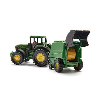 Siku 1665 John Deere + Balenpers - thumbnail