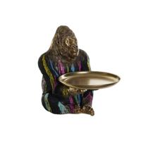 Decoratieve figuren DKD Home Decor 38 x 46 x 50,5 cm Multicolour Gorilla - thumbnail