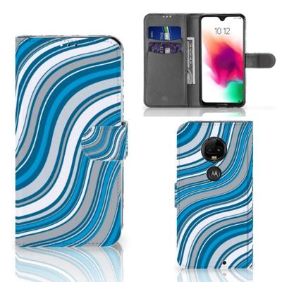 Motorola Moto G7 | G7 Plus | Telefoon Hoesje | Waves Blue