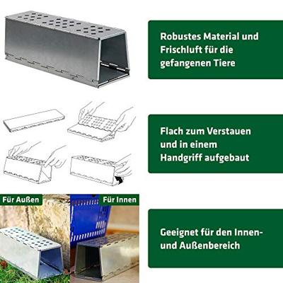 Gardigo Metall-Rattenfalle Niet dodelijke val 1 stuk(s) Gardigo Metall-Rattenfalle Niet dodelijke val 1 stuk(s)