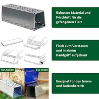 Gardigo Metall-Rattenfalle Niet dodelijke val 1 stuk(s) - thumbnail