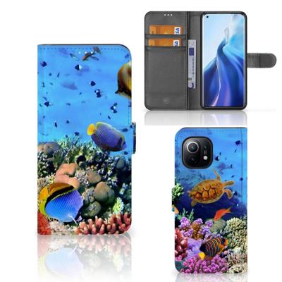 Xiaomi Mi 11 | Telefoonhoesje | Met pasjeshouder | Vissen