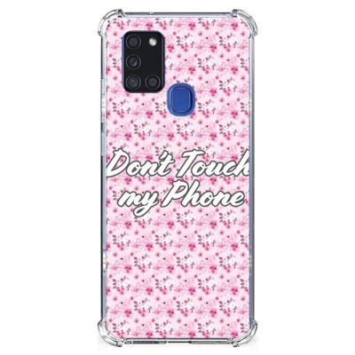 Samsung Galaxy A21s Anti Shock Case Flowers Pink DTMP Samsung Galaxy A21s Anti Shock Case Flowers Pink DTMP