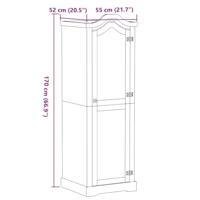 Kledingkast Corona 55x52x170 cm massief grenenhout - thumbnail