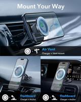 ESR HaloLock Telefoonhouder voor in de auto Magneetbevestiging 5.4 - 6.9 inch Bevestigingswijze (auto): Ventilatierooster - thumbnail