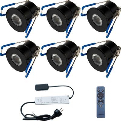 Velvalux LED Veranda Spot Set - 6 Stuks - 3W Warm Wit - Dimbaar IP65