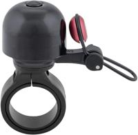CONTEC mini fietsbel "diamond bing" ct mini bell diamond bing, black/red, 22.2 mm - thumbnail