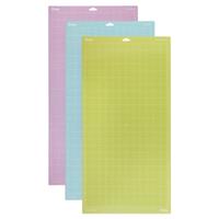 Cricut Explore/Maker LightGrip/StandardGrip/StrongGrip (30.5 x 61 cm) 3-Pack Snijmat Snijbreedte 30.5 cm Lila, Blauw, Geel - thumbnail