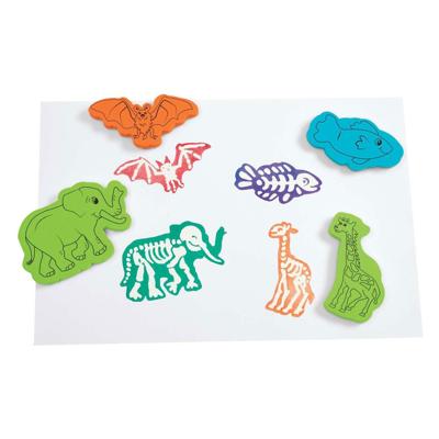 Colorations - dierenskeletten stempels, 15st. Colorations - dierenskeletten stempels, 15st.