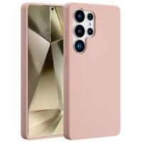 Accezz Liquid Silicone Backcover met MagSafe voor Samsung Galaxy S25 Ultra Telefoonhoesje Roze - thumbnail