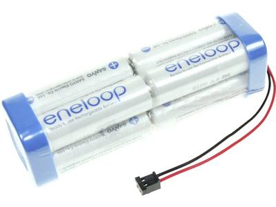 Panasonic eneloop Doppelwürfel F2x2x2 Graupner Accupack Aantal cellen: 8 Batterijgrootte: AA (penlite) Kabel, Stekker NiMH 9.6 V 1900 mAh