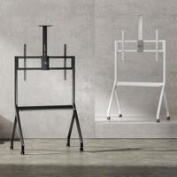 Maclean TV-standaard / trolley, camera plank, op wielen, 55-100", max. belasting 120kg/10kg plank, max. VESA 900x600, zwart, MC-114 B - thumbnail