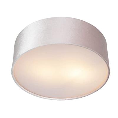 QAZQA Moderne plafondlamp roze 30 cm met gouden binnenkant - Drum