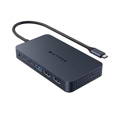 HYPER HyperDrive USB-C Dock - Grey USB-C dockingstation Geschikt voor merk (dockingstation): Universeel USB-C Power Delivery