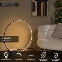 Lucide CIRKELIS - Tafellamp - Ø 83 cm - LED Dimb. - 1x24W 3000K - Zwart - thumbnail