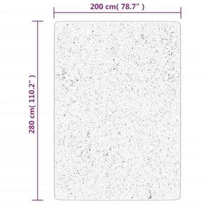 VidaXL Vloerkleed oviedo laagpolig 200x280 cm grijs