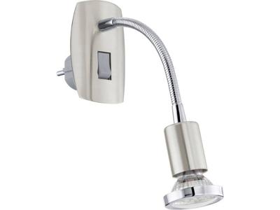 Eglo Stekkerlamp - leeslampMini 4 nikkel mat - 92933