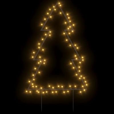 Kerstverlichting kerstboom met grondpinnen 80 LED's 60 cm - thumbnail