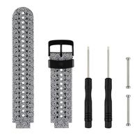 Siliconen sport polsband voor Garmin Forerunner 235 (grijs wit) - thumbnail