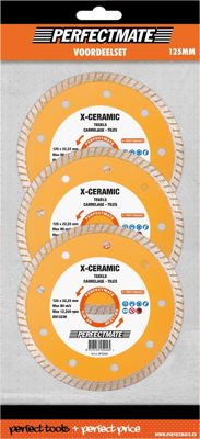 Perfectmate X-Ceramic 3-in-1 voordeelset 125mm, asgat 22.23mm | 1 stuk - SP21P