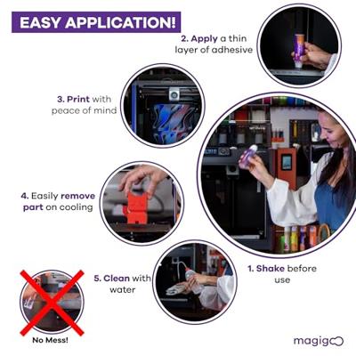 Magigoo Magigoo 3D-printlijm voor PC-filamenten 50 ml. Sonstiges 3D Drucker Zubehör MPC2018