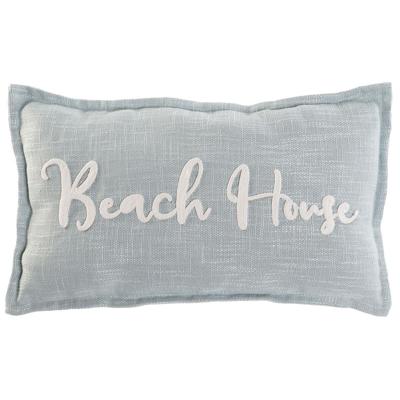 Kussen Home ESPRIT Beach Wit Hemelsblauw Mediterrane 60 x 10 x 35 cm