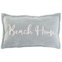Kussen Home ESPRIT Beach Wit Hemelsblauw Mediterrane 60 x 10 x 35 cm - thumbnail