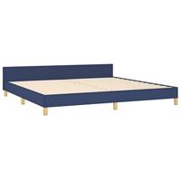 Bedframe zonder matras stof blauw 200x200 cm - thumbnail