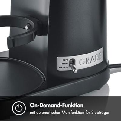 Graef CM8002EU CM8002EU Koffiemolen Zwart (mat) Stalen kegelmaalwerk