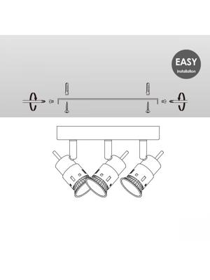 Moderne LED Opbouwspot Cilindro - Zwart - 19/19/13.5cm - Dimbaar - plafonniere gemaakt van metaal - inclusief LED lichtbron - GU10 fitting - 5W - 390lm - 3000K - warm wit licht