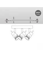 Light depot - LED opbouwspot Cilindro 3L - zwart - Outlet - thumbnail