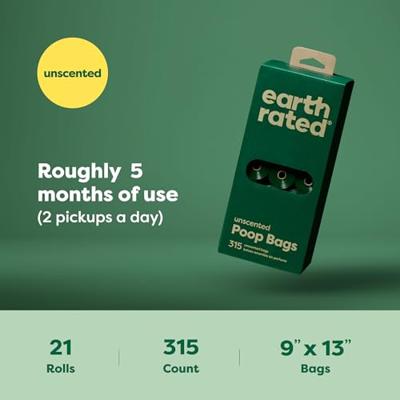 Earth Rated poepzakjes geurloos gerecycled - thumbnail