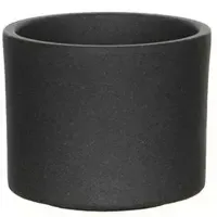 Mica Decorations bloempot Era rond 10x8.5cm donkergrijs - thumbnail