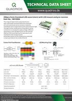 Quadrios LED-assortiment Rood, Groen, Geel, Blauw, Koud-wit, Warm-wit 5 mm 20 mA 3.0 V - thumbnail