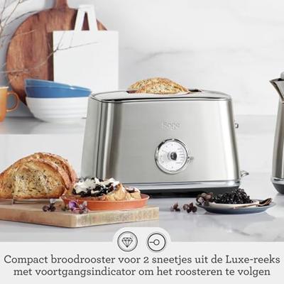 Sage The Toast Select Luxe Stainless Steel Broodrooster Grijs