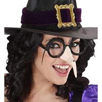 Bril Met Heksenneus En Zwarte Wenkbrauwen - thumbnail