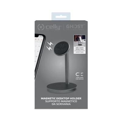 Celly Ghost Desk Passieve houder MP3 speler, Mobiele telefoon/Smartphone Zwart