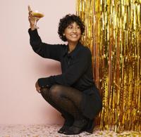 HEMA Coupe 200ml Bergen streep reliëf (transparant) - thumbnail