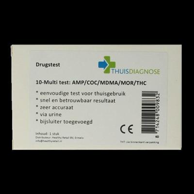 Thuis-diagnose Drugtest urine 10 soorten drugs 1 Stuks