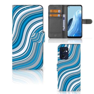 OPPO Find X5 Lite | Reno 7 5G | Telefoon Hoesje | Waves Blue