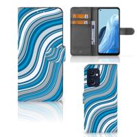 OPPO Find X5 Lite | Reno 7 5G | Telefoon Hoesje | Waves Blue - thumbnail